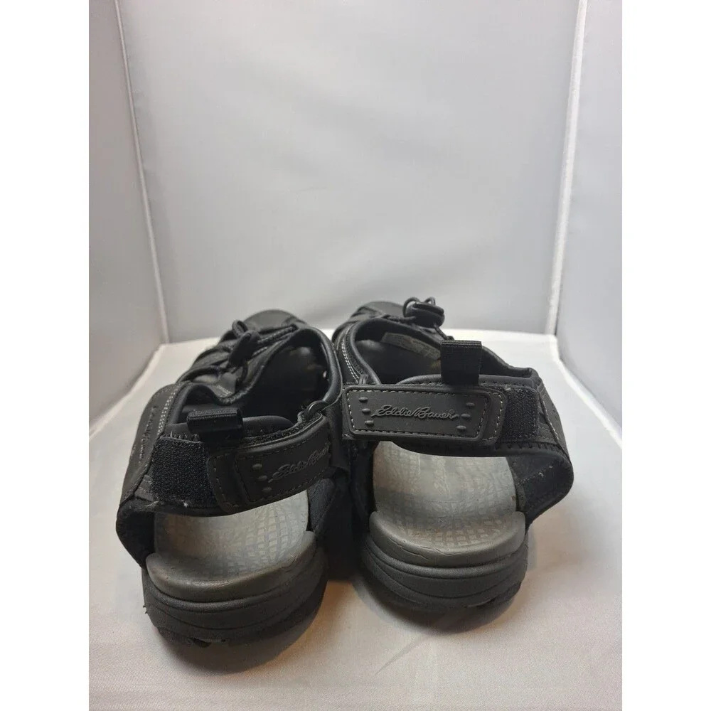 EDDIE BAUER Men's Fisherman Strappy Sport Sandals Black Size 12